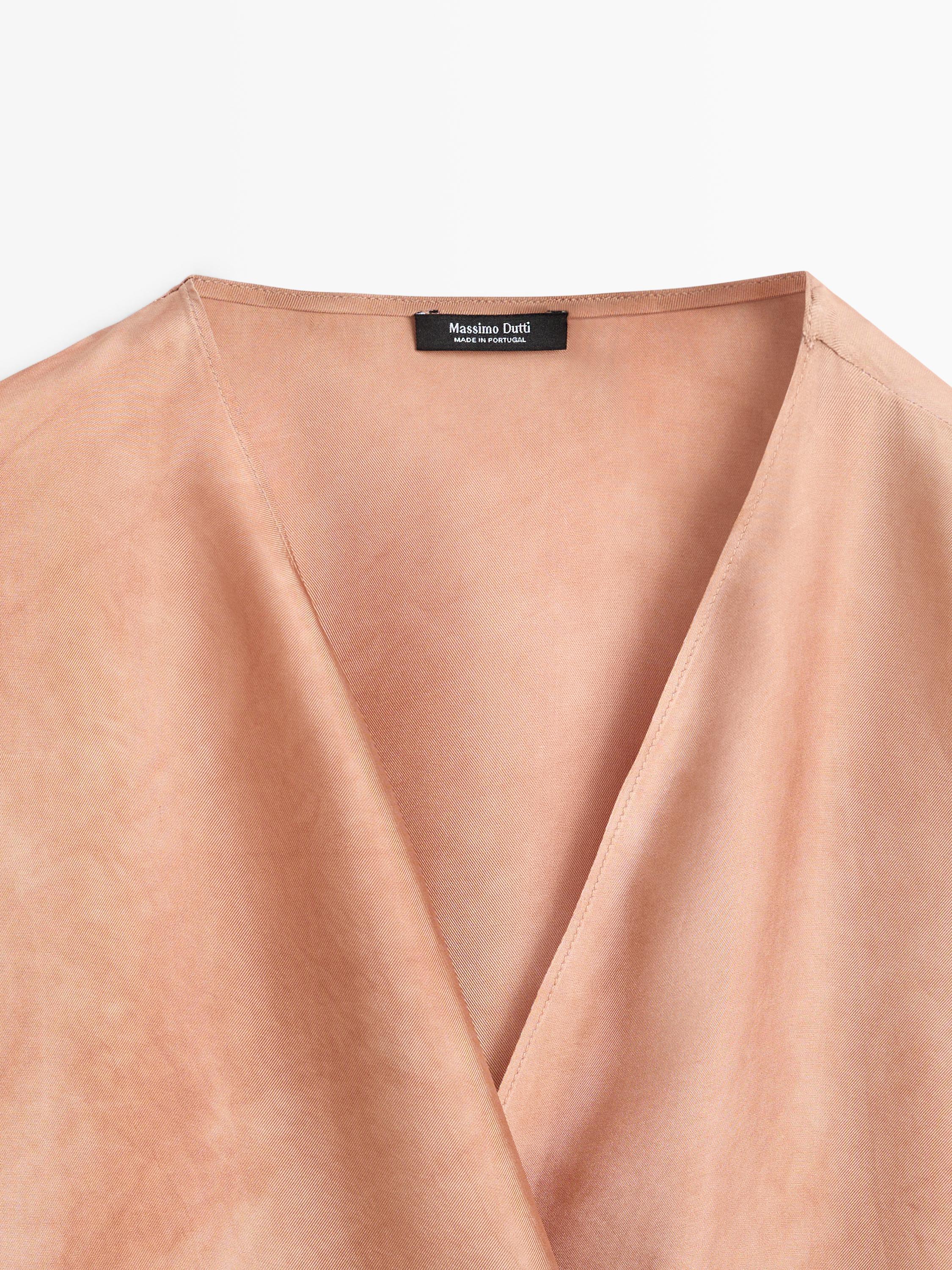 Blouse fluide croisée